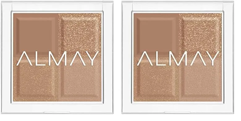 Almay Shadow Squad, 210 Unplugged, 1 count, eyeshadow palette, Gel,Powder (Pack of 2)