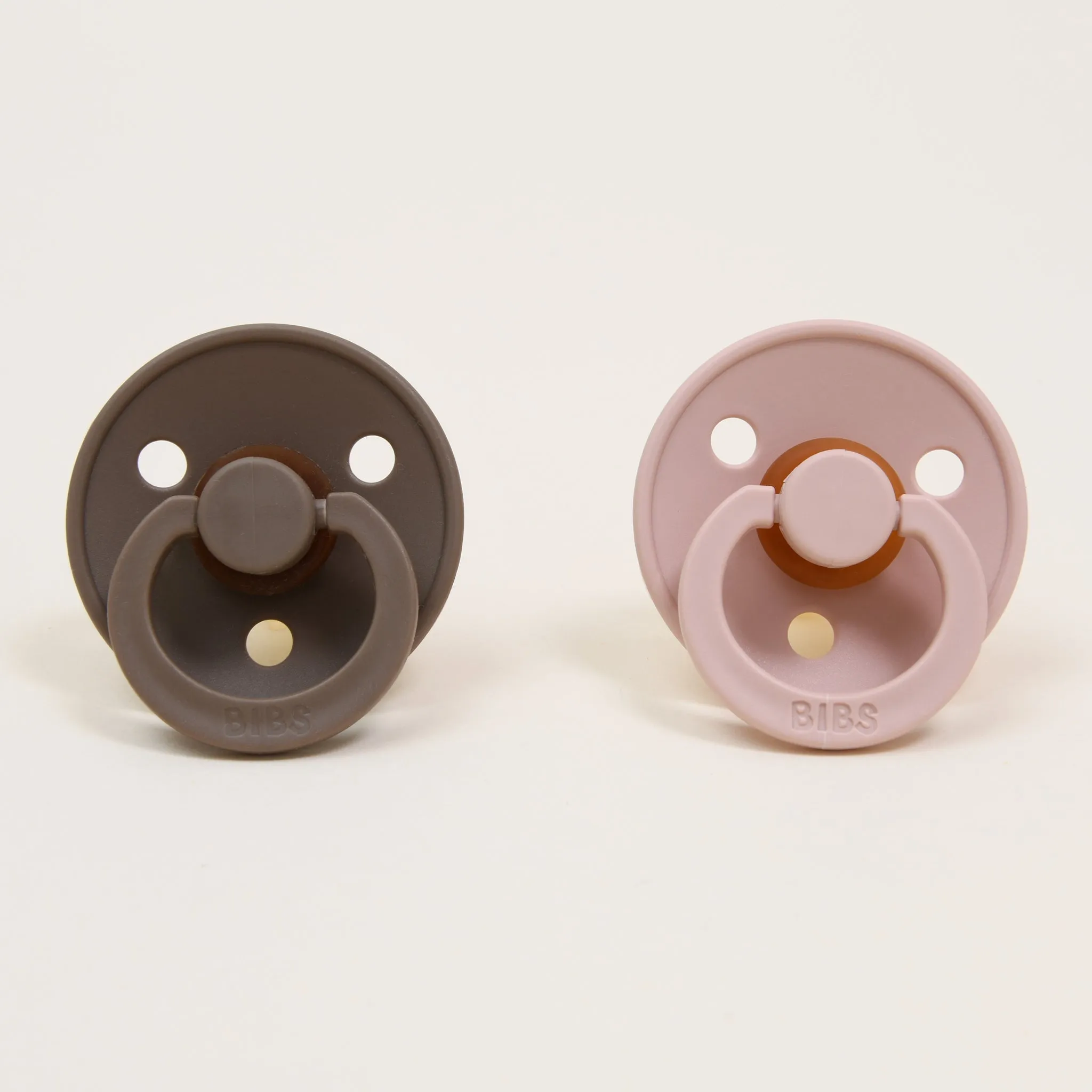 Bibs Pacifier Set | Dark Oak & Blush