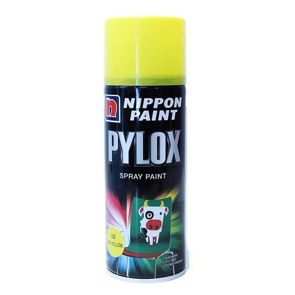 Nippon Pylox Spray Paint 06 Art Yellow 400Cc