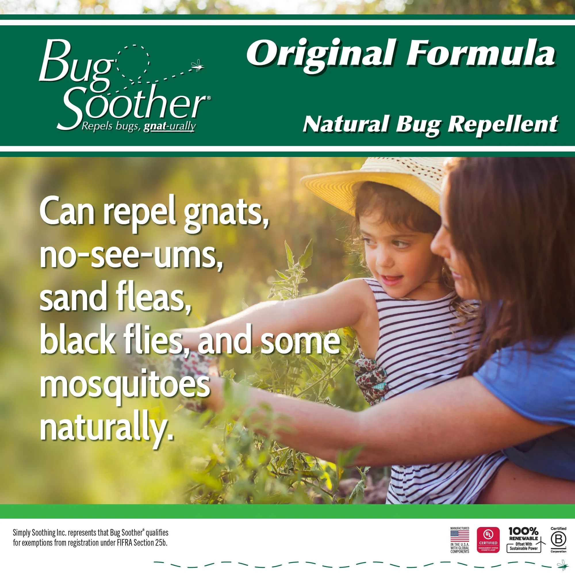 Outdoor Essentials 3-pack - Bug Soother Gnat & Mosquito Repellent, SPF 30 Sunscreen Lotion and Zinc SPF 15 Lip Balm