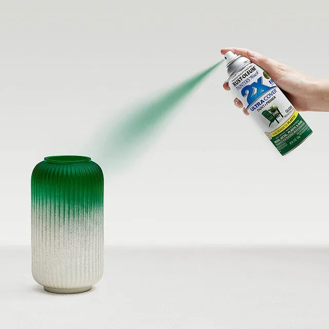 Rust-Oleum Painter's Touch 2X Ultra Cover Gloss Meadow Green Paint Primer Spray Paint 12 oz