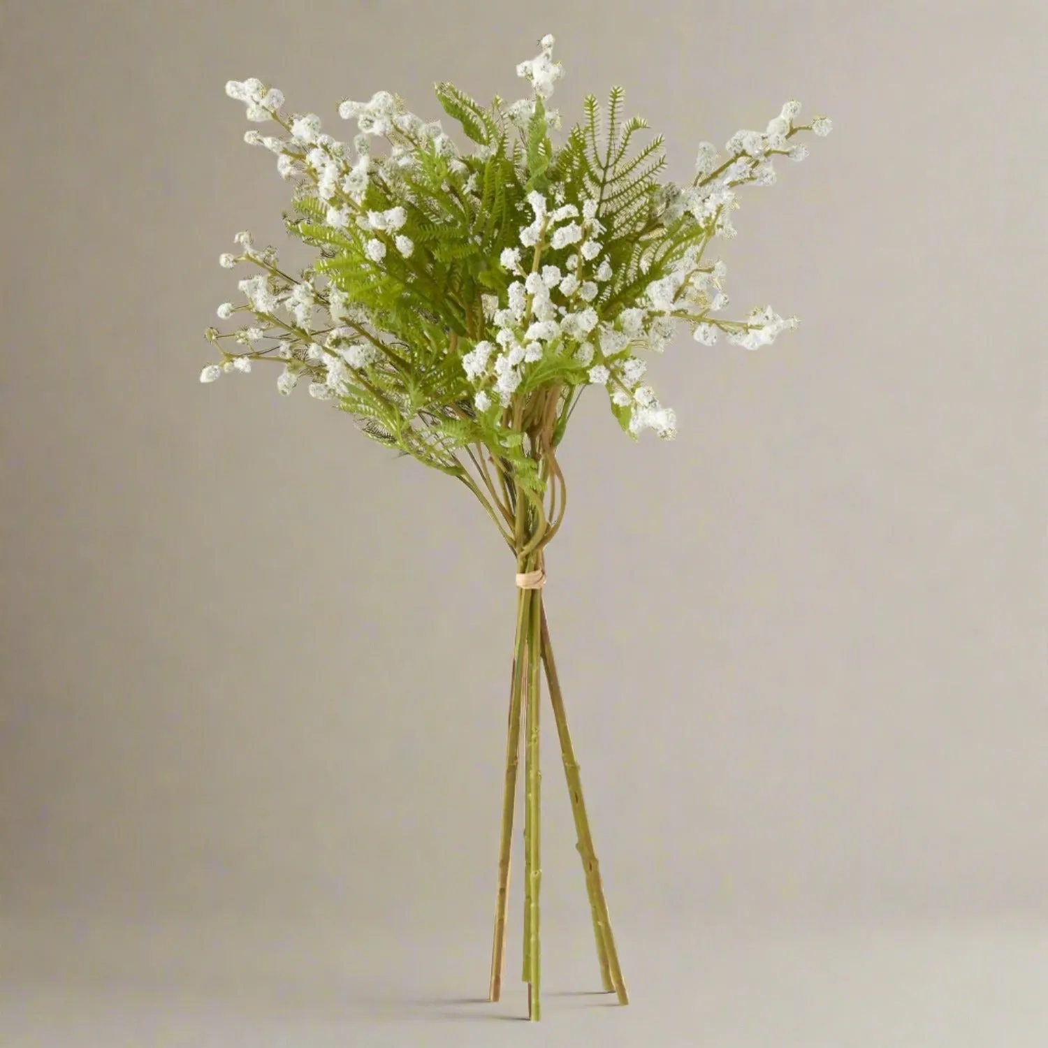 White Berry Foilage Bundle 15"